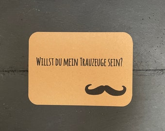Do you want to be my groomsman?, postcard A6, kraft paper