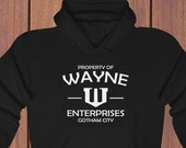 Wayne Enterprises Hoodie, Property of Bruce Wayne Hoodie, Superheroes Tv Series, Crime Drama Action Thriller, University Jacket