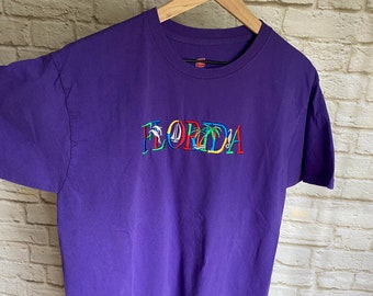 Vintage FLORIDA Embroidered T Shirt
