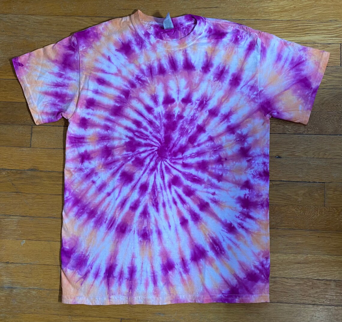 Tie Dye Shirt Handmade Size Medium Unisex Etsy