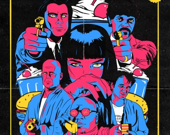 Pulp Fiction Royale With Cheese Art Print
