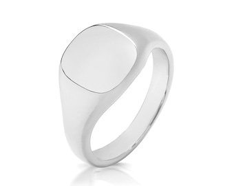 Mens Sterling Silver Signet Ring