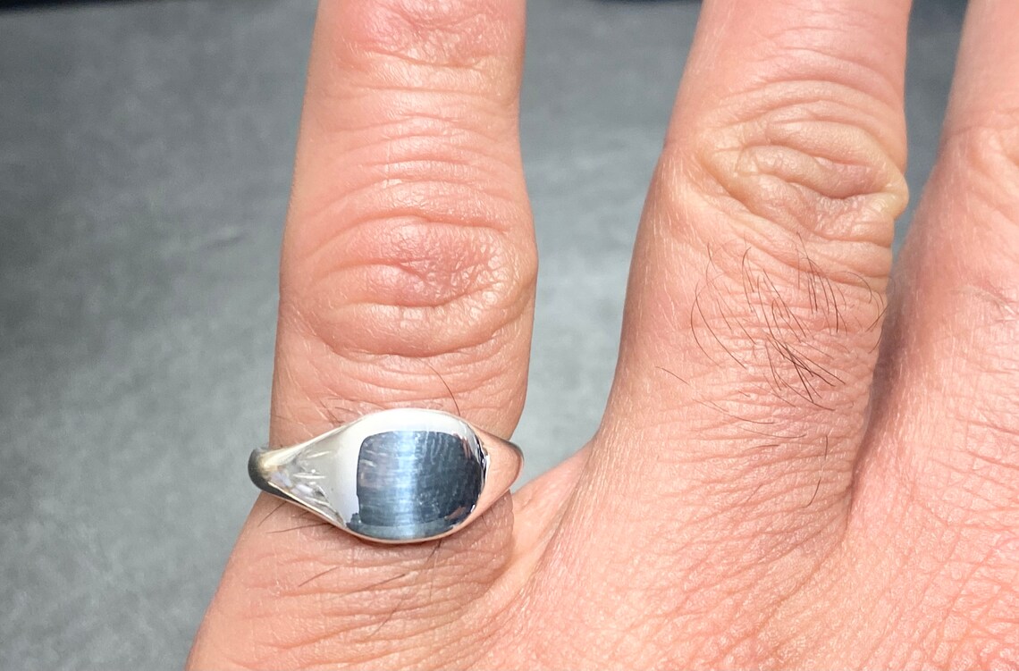Sterling Silver Ring With Engraving. Etsy UK