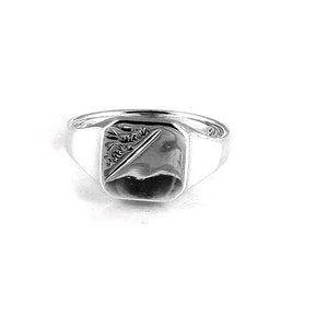 Mens Sterling Silver Signet Ring