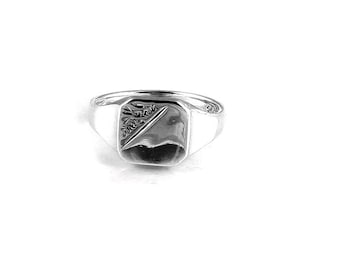 Mens Sterling Silver Signet Ring