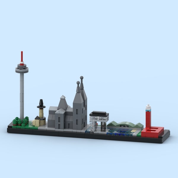 Skyline der Stadt Köln aus LEGO® Steinen
