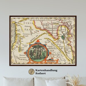 Historical map Syria & Iraq around 1609