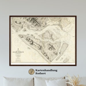Historischer Stadtplan Singapur um 1893