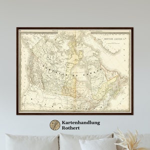 Historical map of Canada around 1882