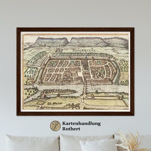 Historical city view Heilbronn around 1609