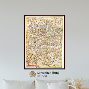 Historical map Tyrol around 1609