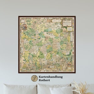 Historical map of Bavaria around 1568