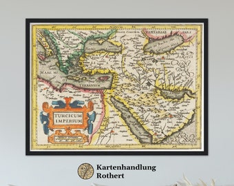 Historical map of Ottoman Empire around 1609