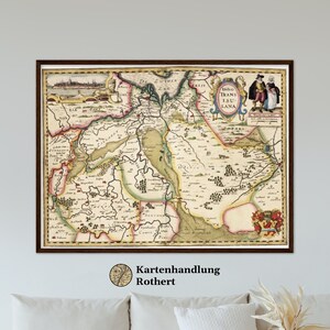 Historical map Province of Overijssel around 1617