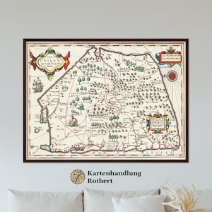 Historical map Sri Lanka around 1606