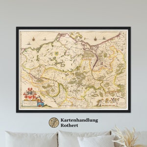 Historical map Brandenburg around 1635