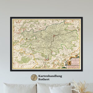 Historical Map Namur around 1670