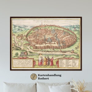 Historische Stadtansicht Jerusalem um 1575