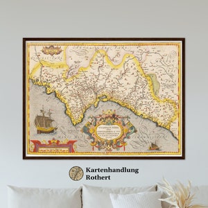 Historical map Valencia around 1609