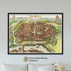 Vista histórica de Viena alrededor de 1612