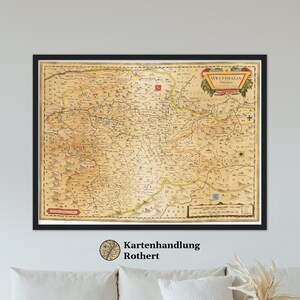 Historical map of Westphalia around 1635