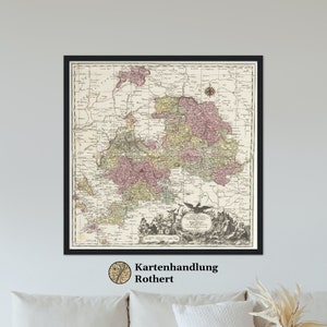 Historical Bayreuth map around 1750