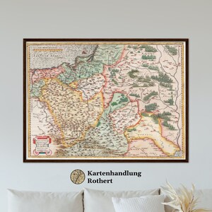 Historical map of Poland around 1570