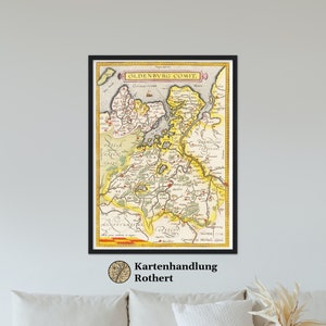 Historical Map Oldenburg around 1609
