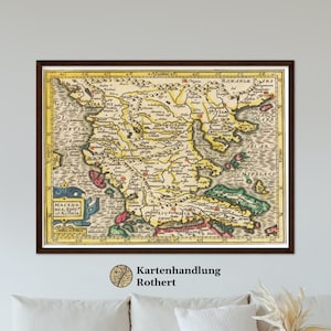 Historical map of Macedonia around 1609