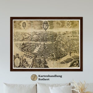 Historische Stadtansicht Lyon um 1526