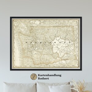 Historical map of Washington around 1882