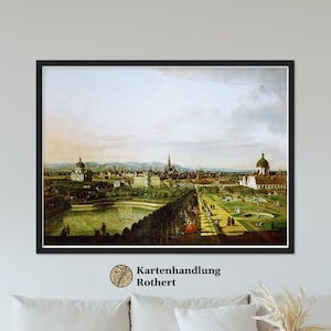 Historical view of Vienna around 1750