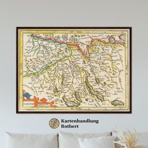 Historical map of Zurichgau around 1609
