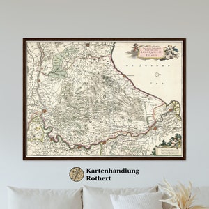 Historical Map Province of Gelderland around 1680