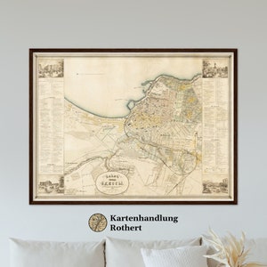Mapa histórico de Odessa alrededor de 1864