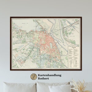 Historischer Stadtplan Hanoi um 1911
