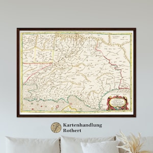 Historical map India around 1704