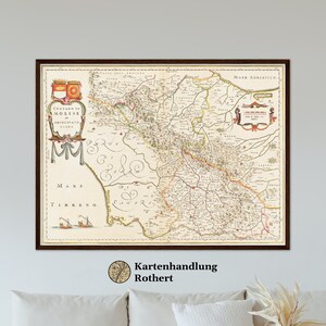 Historical map Molise around 1630