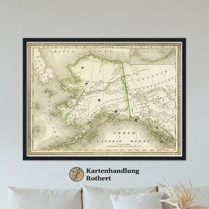 Historical map Alaska around 1882