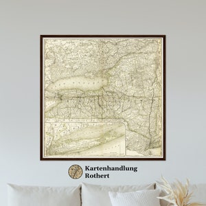 Historical Map of New York around 1882