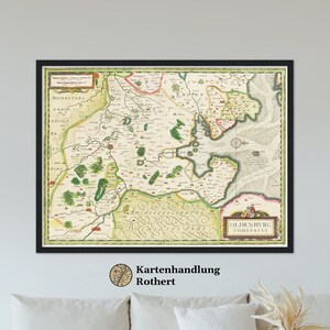 Historical Map Oldenburg around 1645