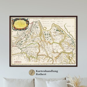 Historical map Tartaries around 1654