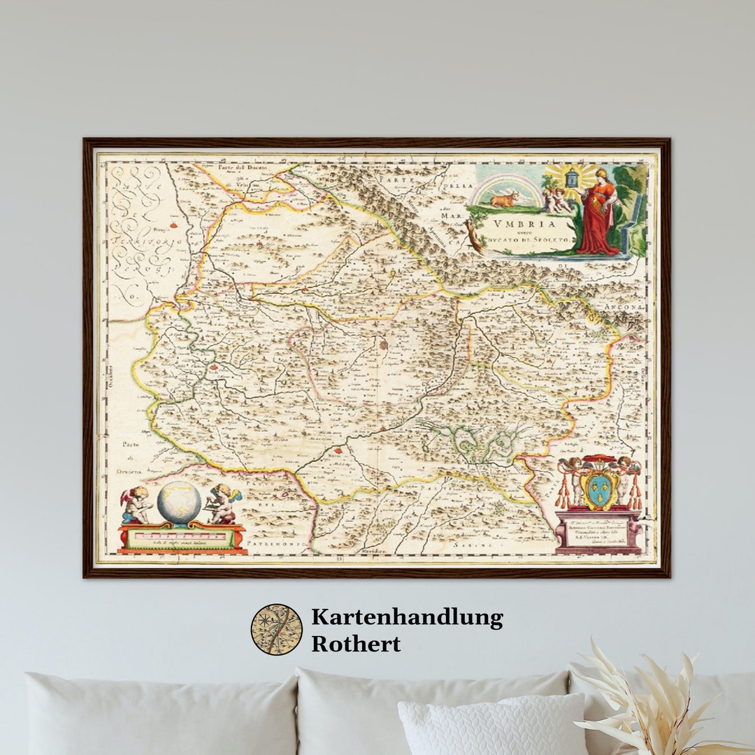 Historical Map Around 1662 - Etsy