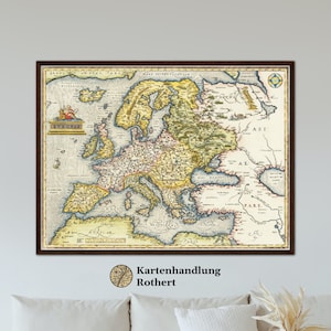 Historical map Europa around 1570
