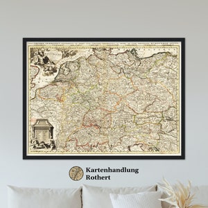 Historical map Germany around 1690
