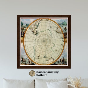 Historical map of Antarctica around 1690