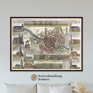 Historical city map Berlin around 1739