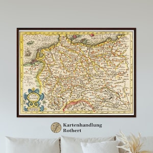 Historical map Germany around 1609