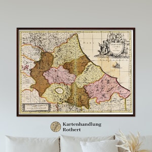 Historical maps of Abruzzo around 1700