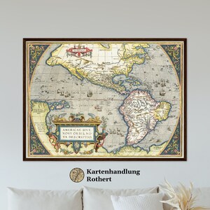 Historical map of America around 1570